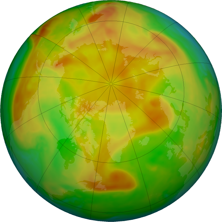 Arctic ozone map for 07 May 2022